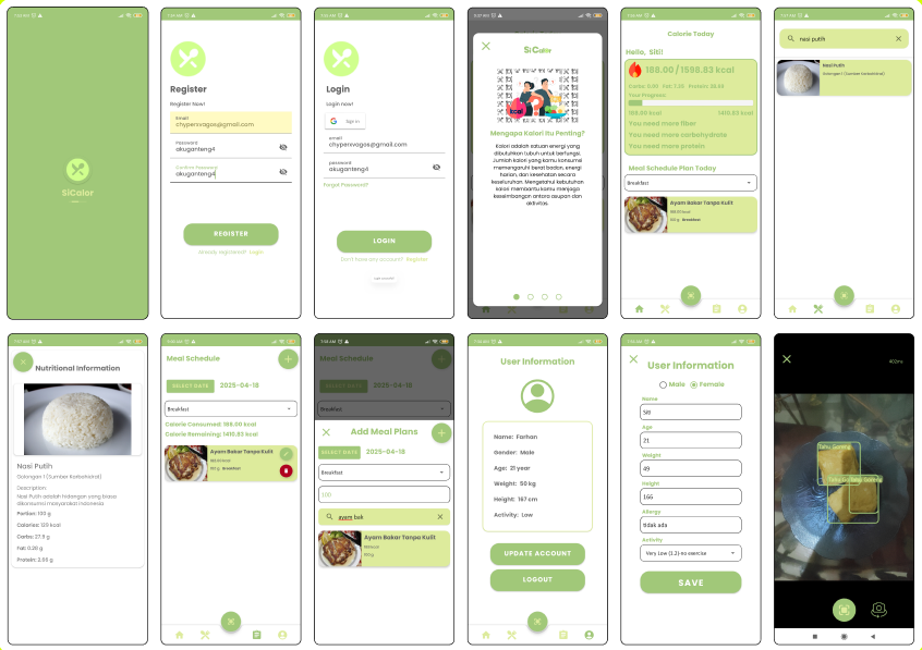 SiKalor Calorie Management Android App